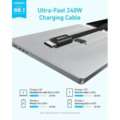 Anker Charging Cable - 240 Watts - Black